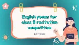 English Poem for Class 8 image