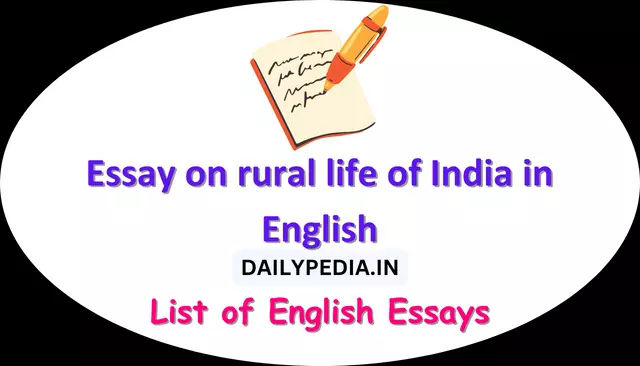Essay on rural life of India in English
