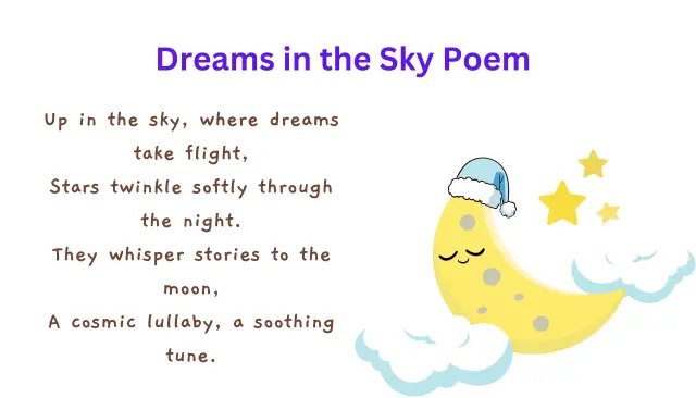 Dreams in the Sky – English Poems for Grade 5