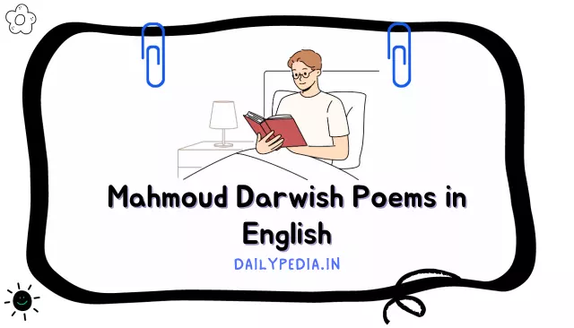Mahmoud Darwish Poems in English