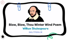 Blow, Blow, Thou Winter Wind Poem by William Shakespeare