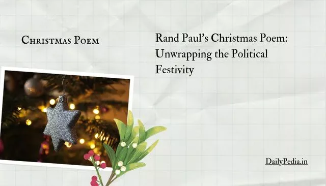 Rand Paul's Christmas Poem: Unwrapping the Political Festivity