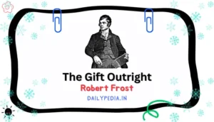 The Gift Outright by Robert Frost