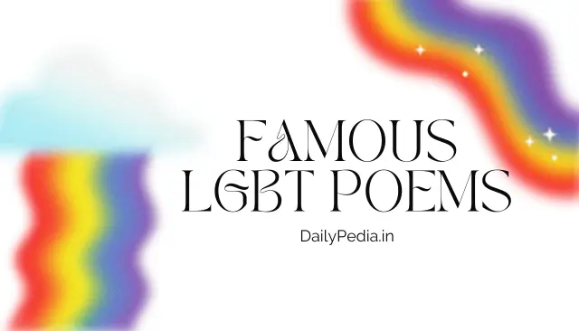 Famous LGBT Poems - Famous Lgbt Poems