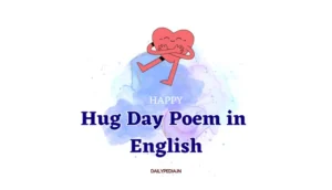 Hug Day Poem in English