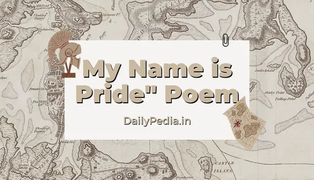 In the realm of self - My Name is Pride” Poem