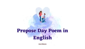Propose Day Poem in English