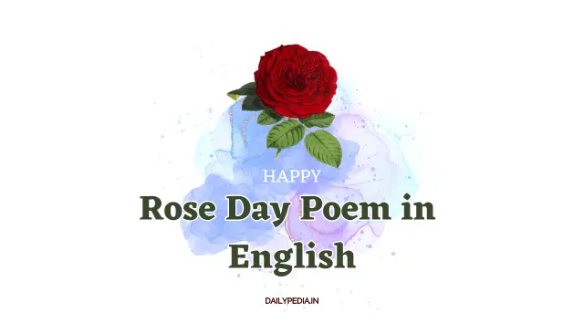 Rose Day Poem in English